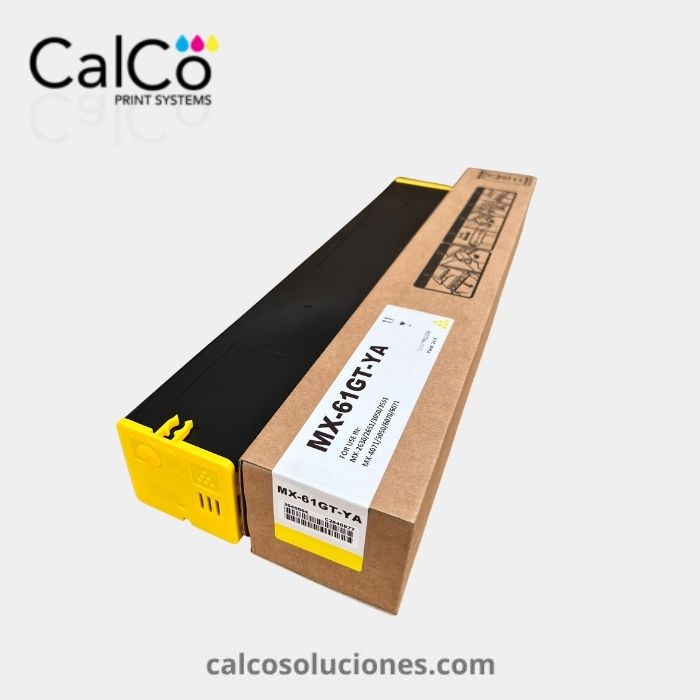 Tóner Amarillo Compatible con Sharp - MX-61GTYA