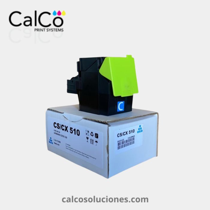 Tóner Cian CX 510 Compatible con Lexmark - 80C2XC0