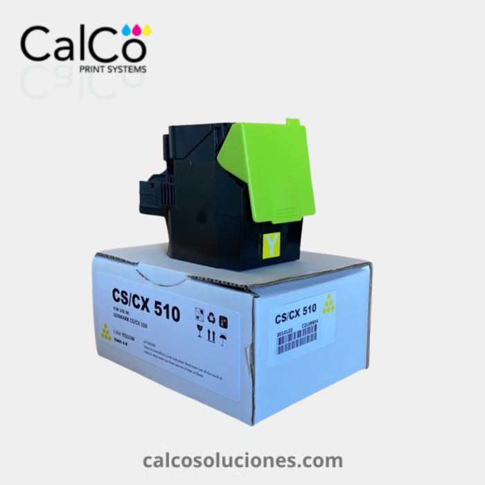 Tóner Compatible con Lexmark CX 310 Amarillo HC - 80C20Y1HC