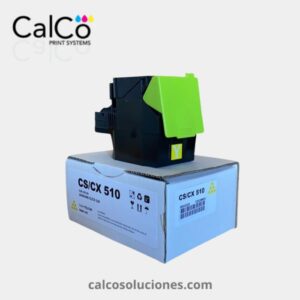 Tóner CX 510 Amarillo HC Compatible con Lexmark - 80C2XY0HC