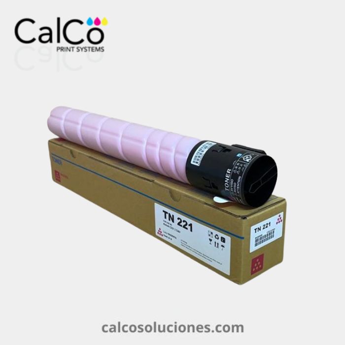 Tóner Magenta TN221 para Konica Minolta - A8K3330