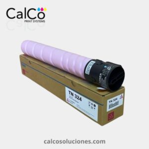 Tóner Magenta TN324 para Konica Minolta - A8DA390