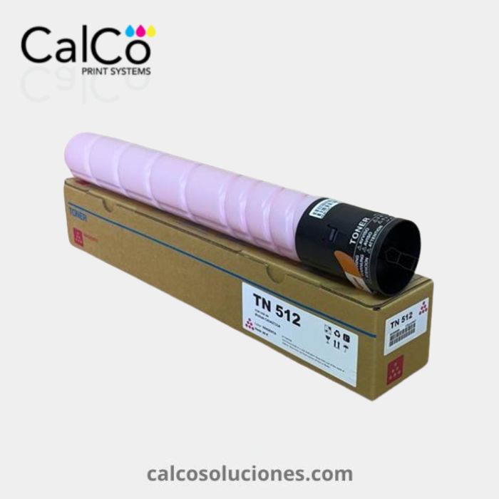 Tóner Magenta TN512 para Konica Minolta - A33K332