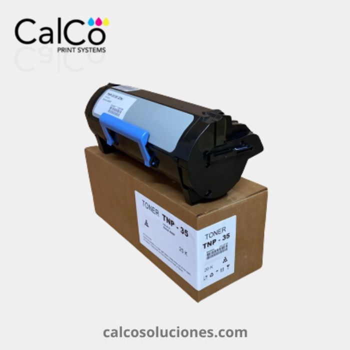 Tóner Negro TNP35/38HC para Konica Minolta - A6VK01H/A6VK01W