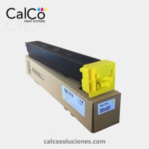 Tóner Amarillo TN711 para Konica Minolta Bizub C654 / 754 - A3VU250