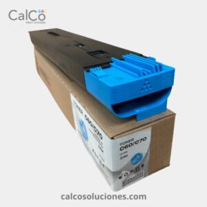 toner cyan compatible con xerox color c60 y c70