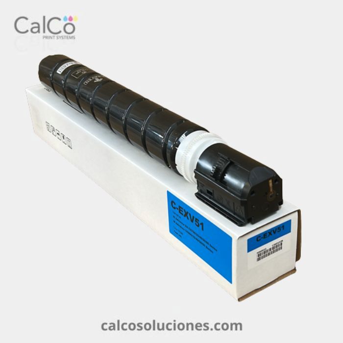 Tóner Compatible Canon C-EXV51 Cyan - 0482C002