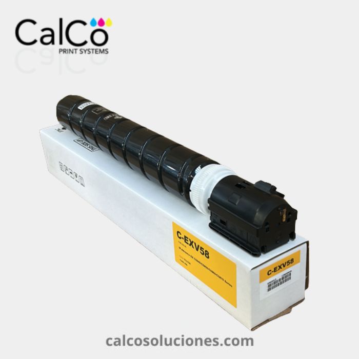 toner amarillo compatible con canon c exv58
